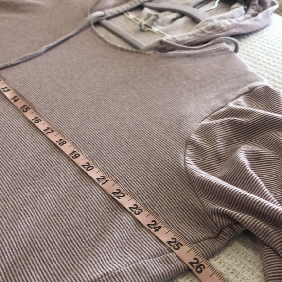 Reebok 1X Hoodie GUC Plum Pinstripe 3/4 sleeve - Picture 2 of 6